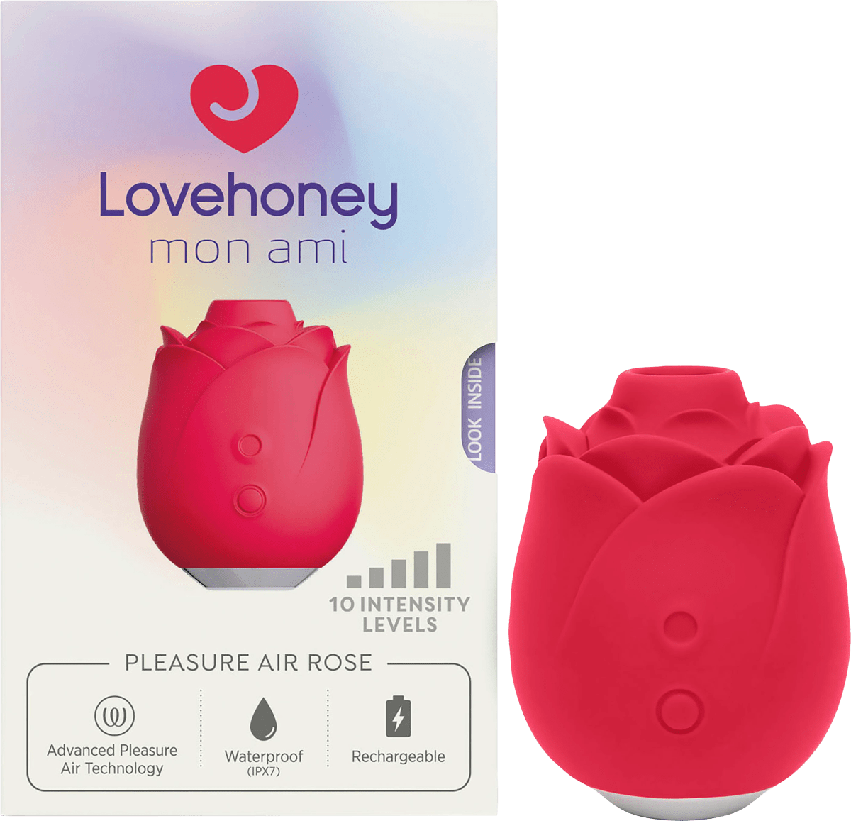 Auflegevibrator Pleasure Air Rose, 1 St