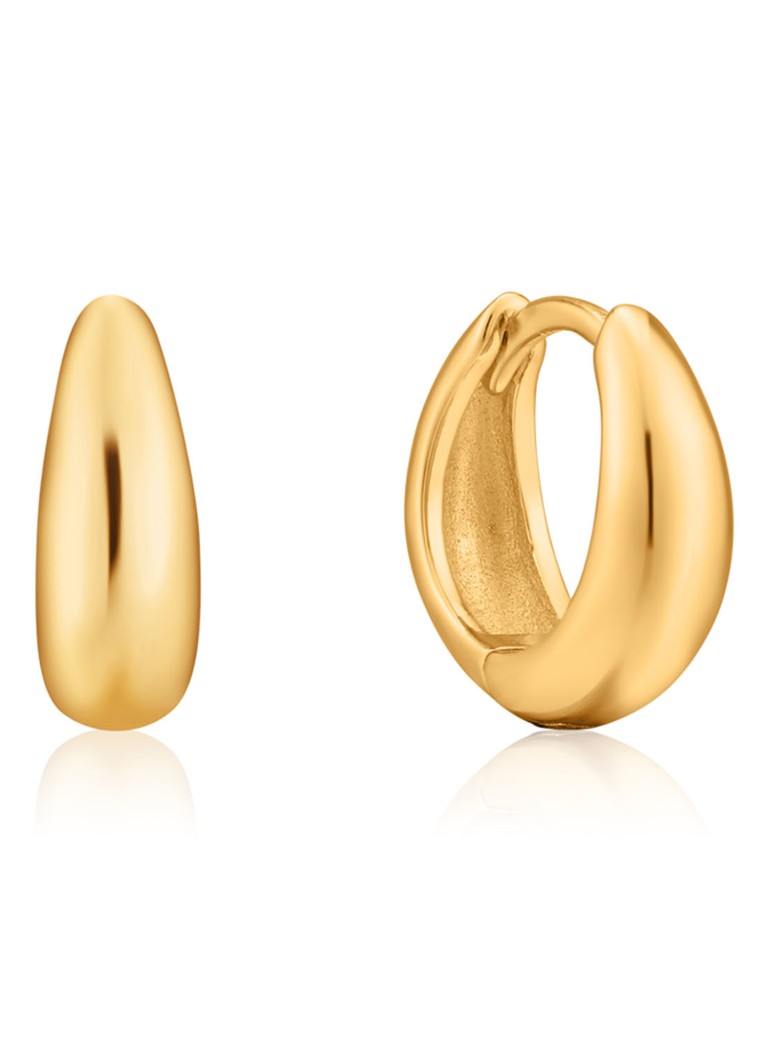 Σκουλαρίκια Ania Haie Luxe Huggie, μέγεθος S, επιχρυσωμένα