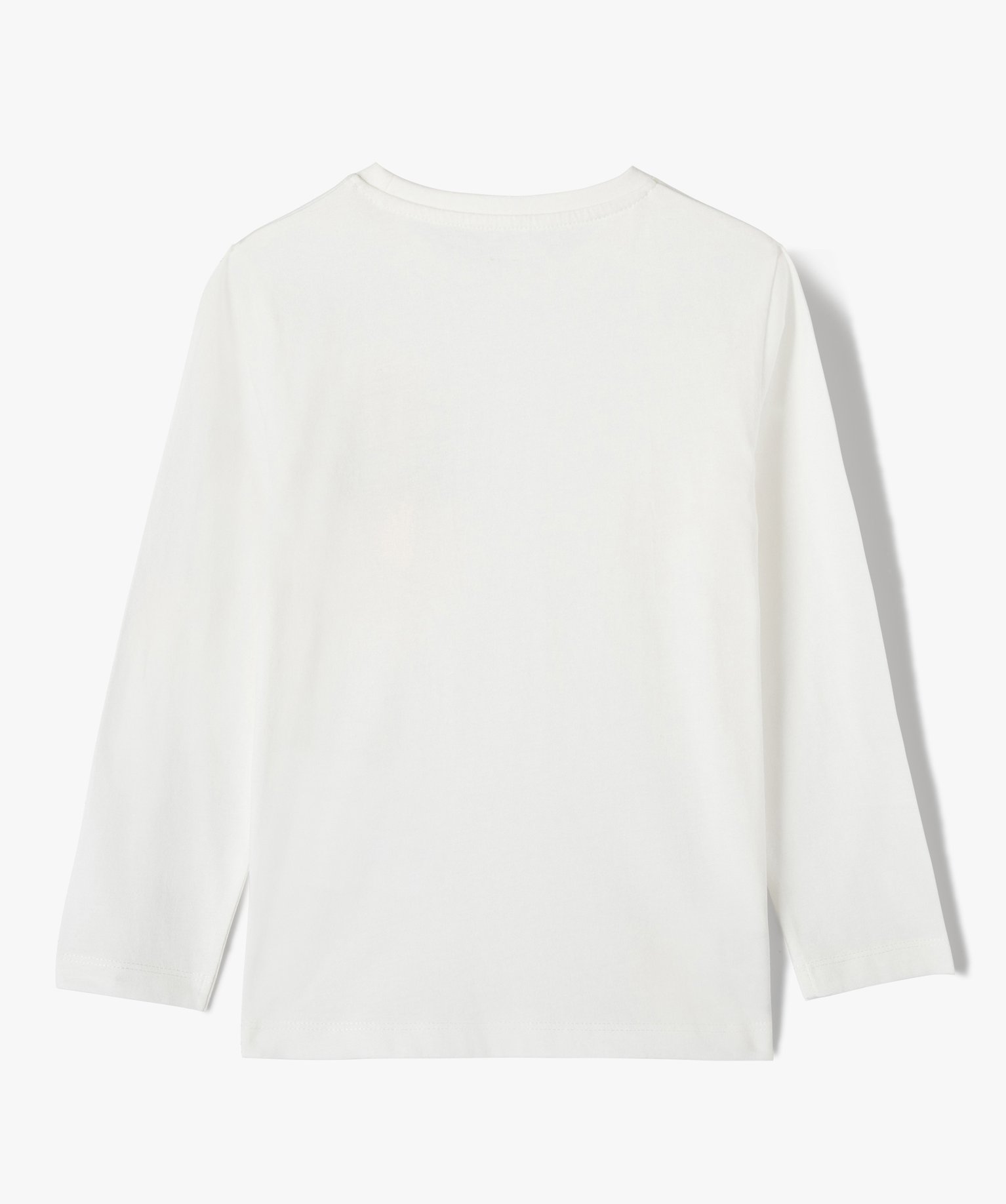 Tee-shirt Garçon à manches longues avec motif ecru | GEMO