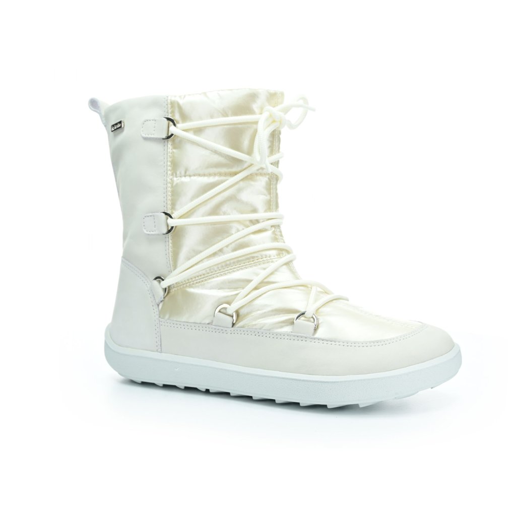 Be Lenka Snowfox Woman White weiße Barfuß-Schneestiefel