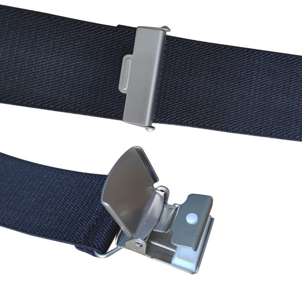 SCOSPORT Hosenträger Hosenträger Herren - breite Träger, Hosenträger X-Form (mit 4 starken Metall Clips, 1-St., Verschiedenen Farben) Elastische Riemen