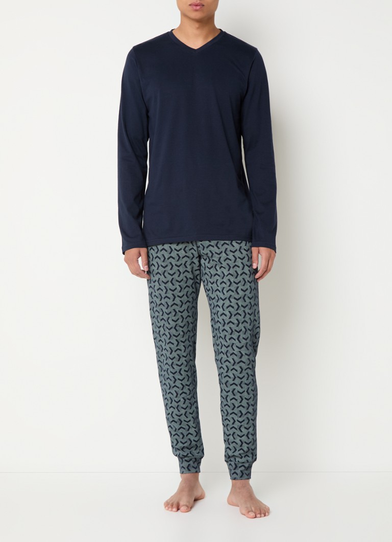 Schiesser-pyjama-setti painatuksella