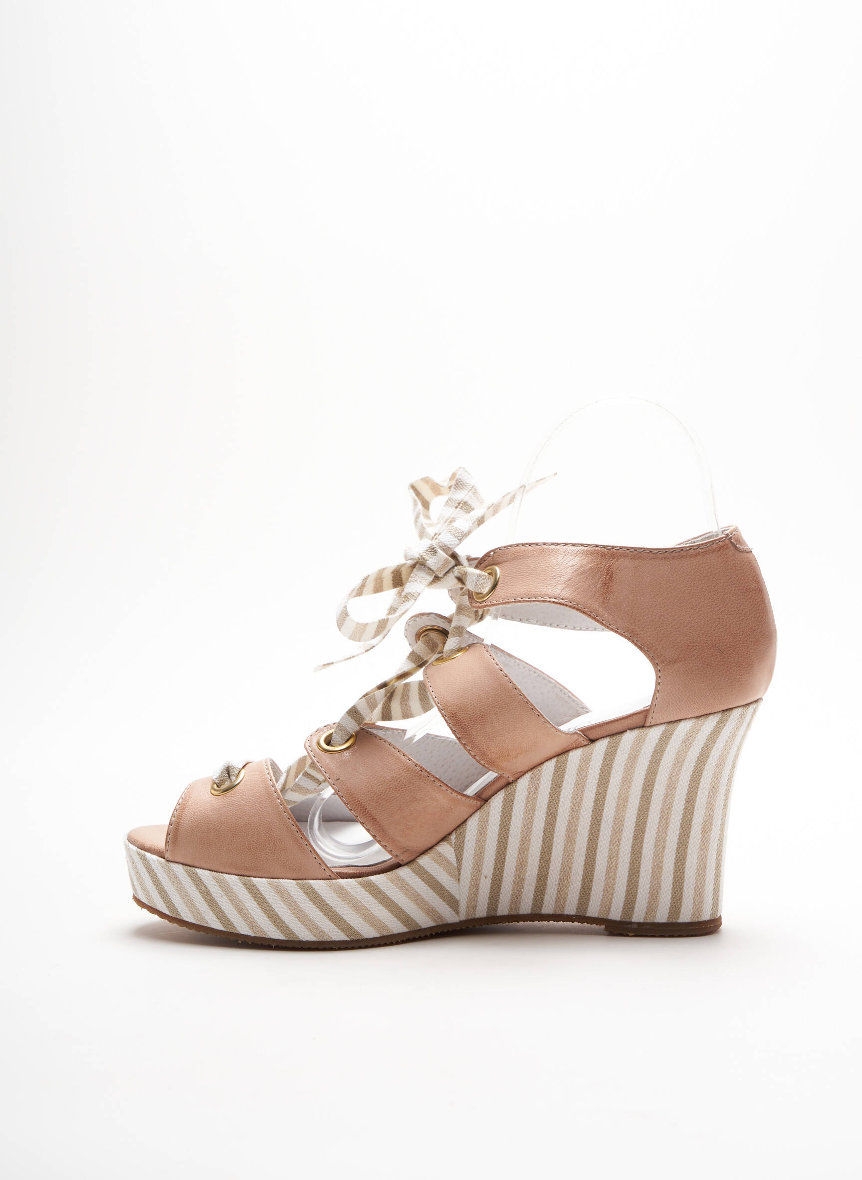 Denouee Sandales Nu Pieds Femme couleur beige