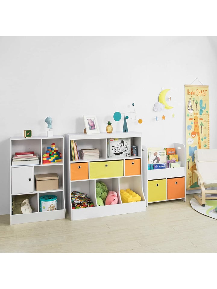SoBuy Bücherregal in Weiß - (B)58 x (H)76 x (T)27cm günstig kaufen onesize