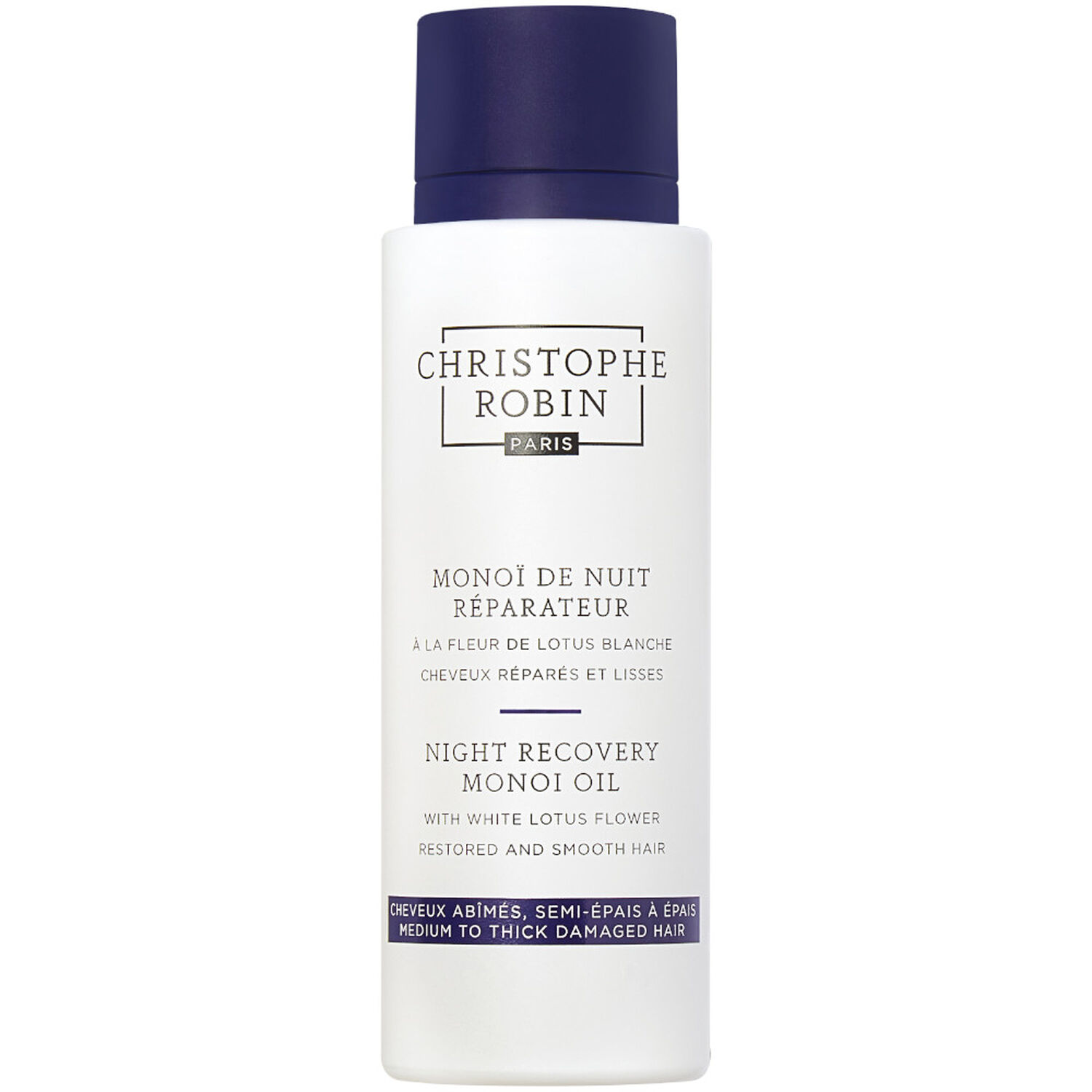 Christophe Robin À la Fleur de Lotus Blanche Monoï de Nuit Réparateur 92g
