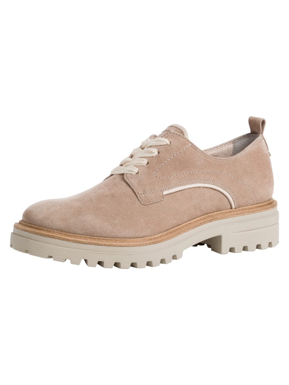 TAMARIS Freizeit Schnürer beige Da.-Schnürer