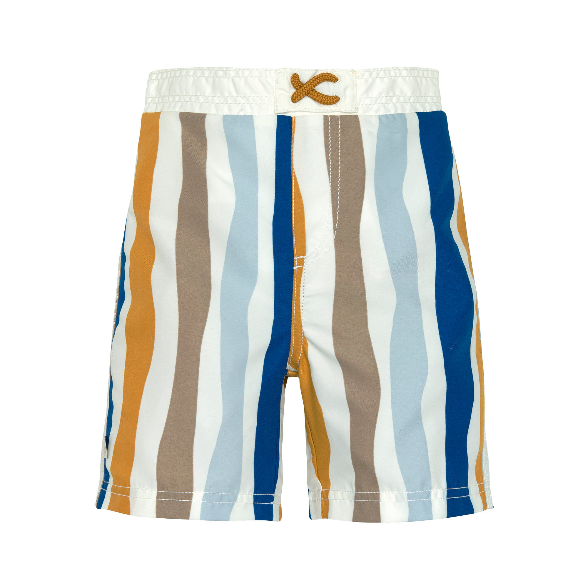 UV Badehose Kinder - Wellen, Blau Weiß