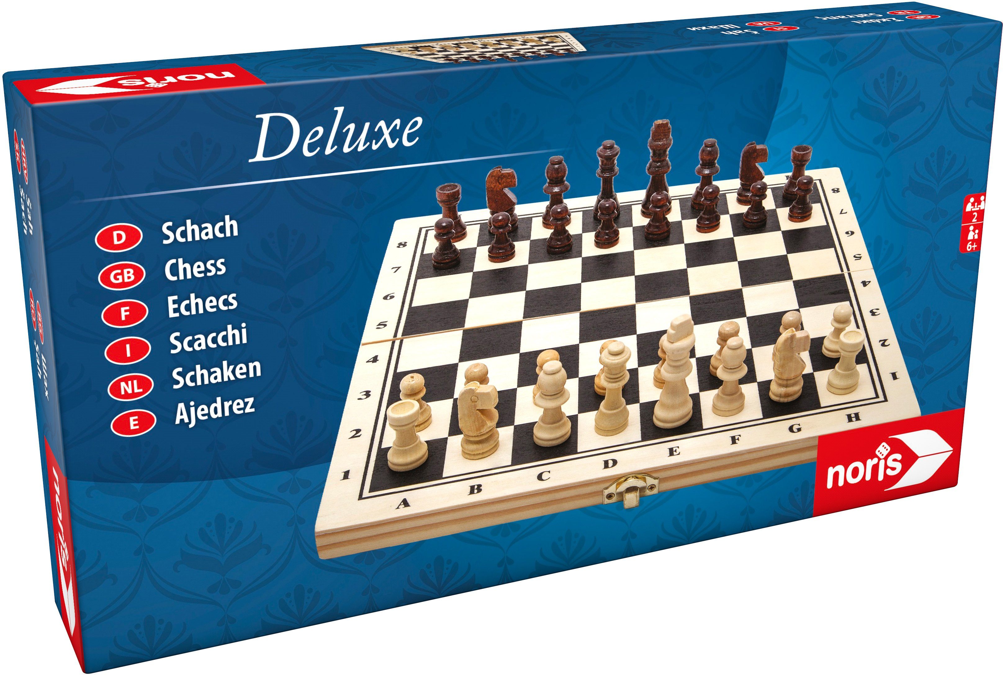 Noris Spiel, Holzspielzeug, Deluxe Holz Schach