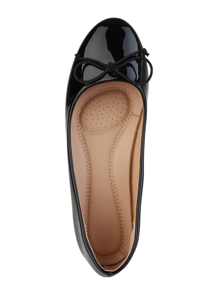 VAN HILL Klassische Ballerinas Adelaide in Schwarz Lack günstig kaufen