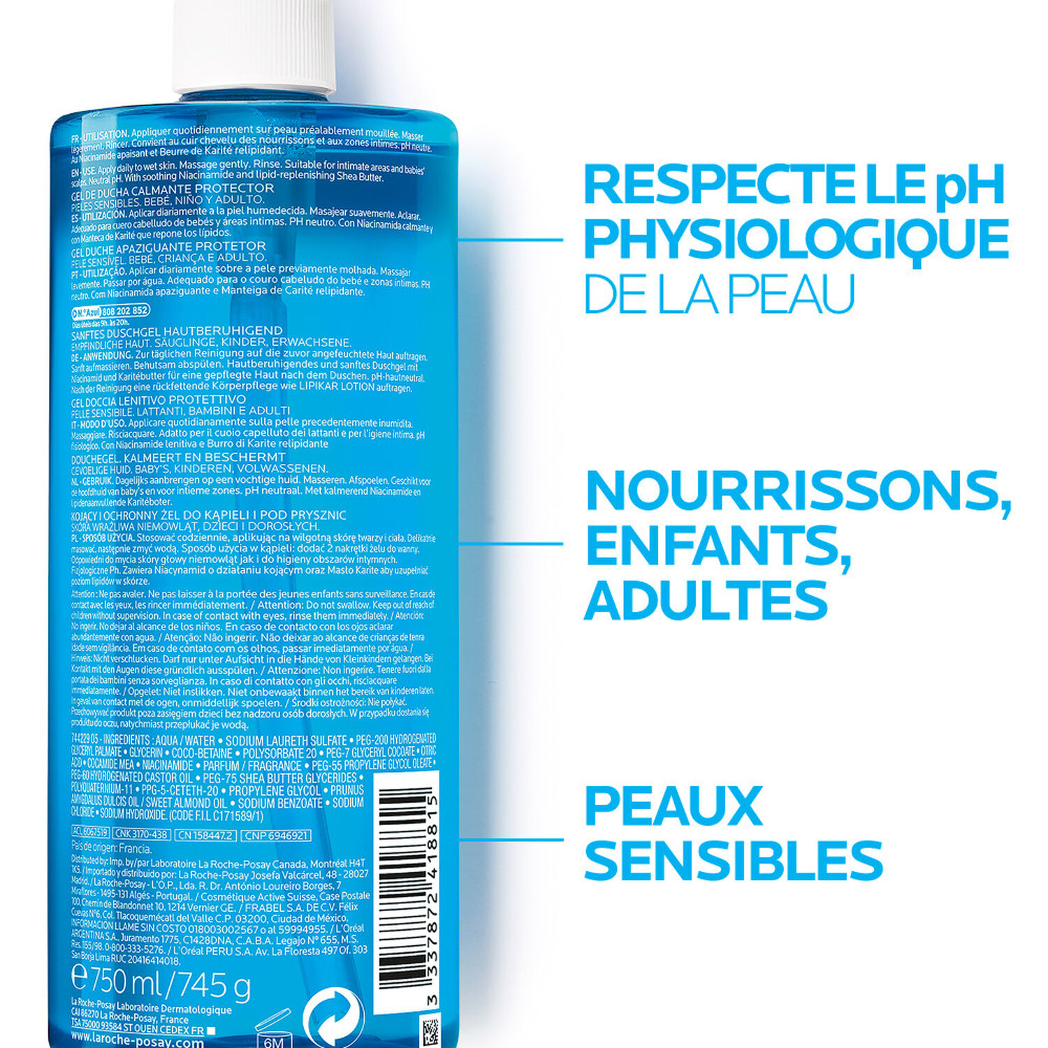 la roche-posay Lipkar Gel Lavant Apaisant et Protecteur