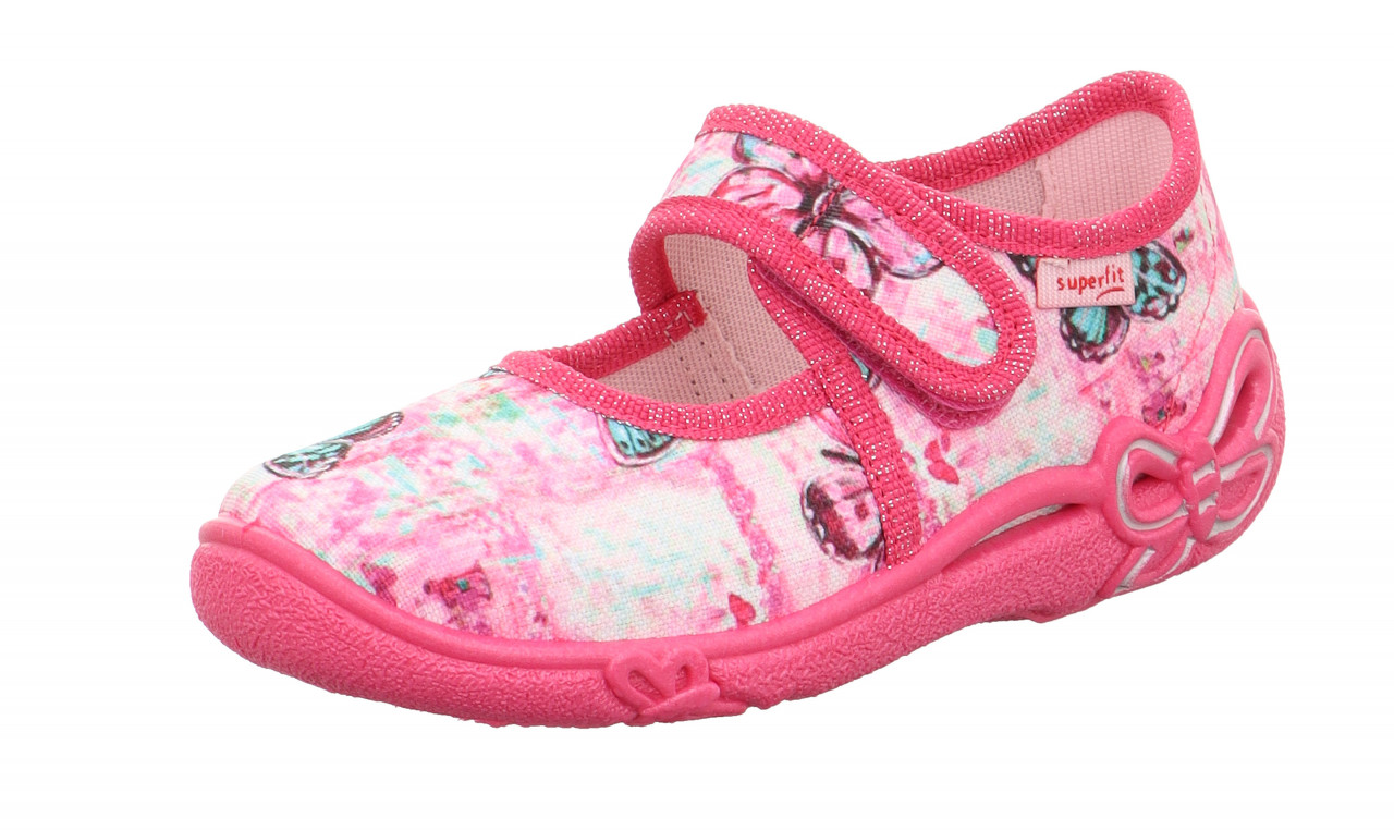 BELINDA - Pink/MehrfarbigHausschuh mit Klettverschluss