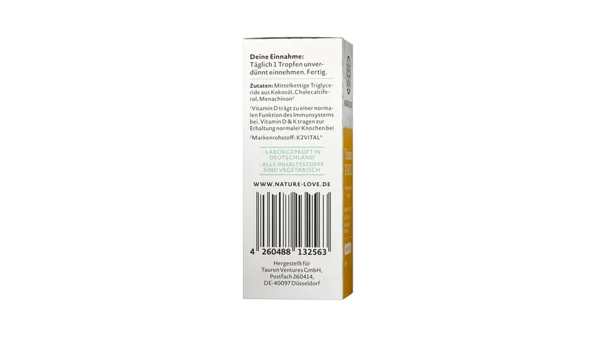NATURE LOVE Vitamin D3 & K2 30 ml
