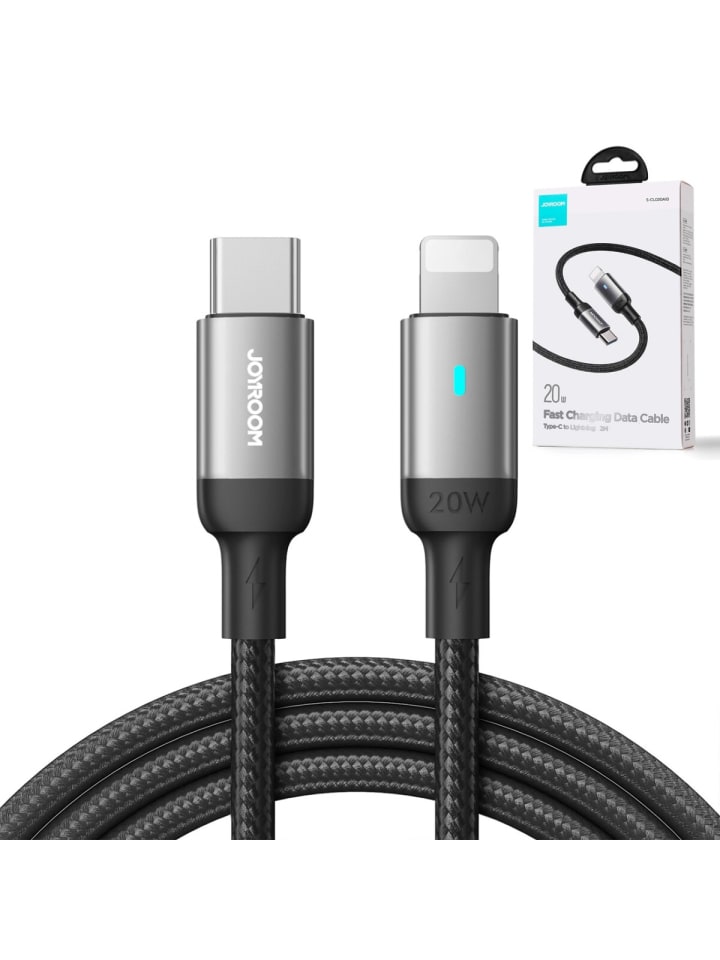 COFI 1453 USB kabel USB Type-C  iPhone 20W Schnellladekabel 1,2 Meter in Schwarz günstig kaufen 1200