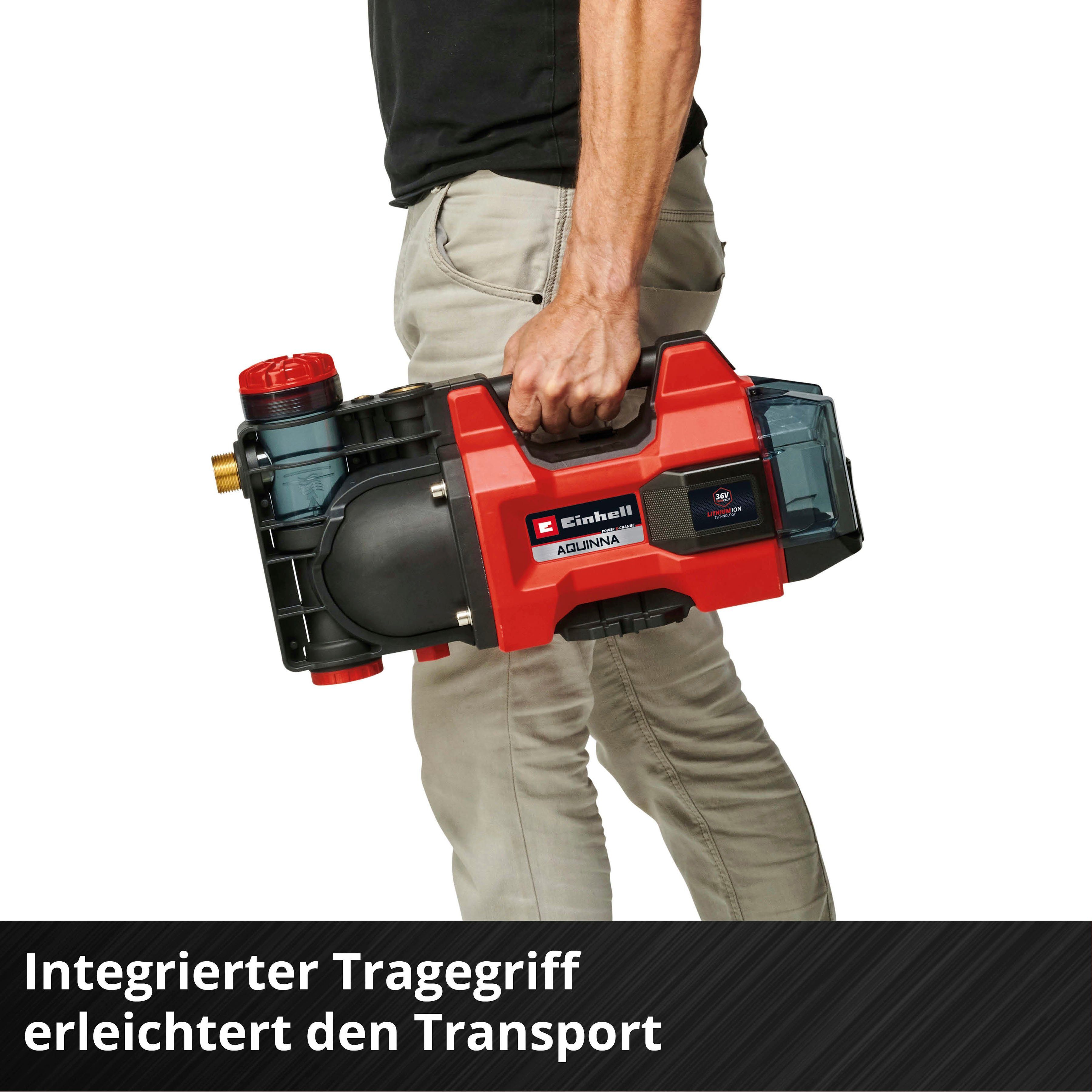 Einhell Akku-Gartenpumpe AQUINNA 36/34, ohne Akku und Ladegerät