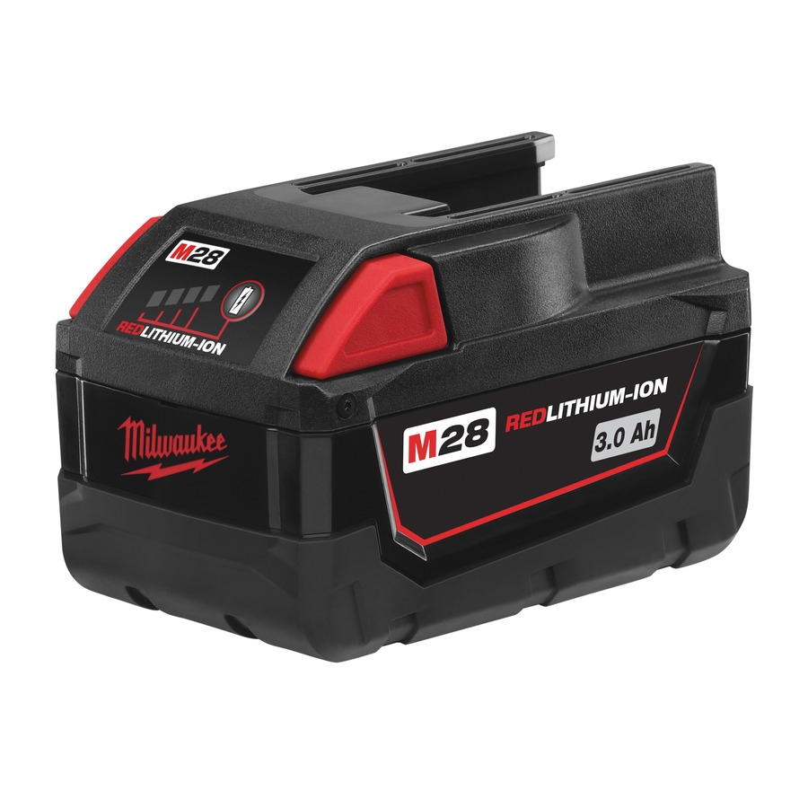 Milwaukee-tilbehør 4932352732 M 28 BX-batteri M28 28V 3,0Ah rødt Li-ion