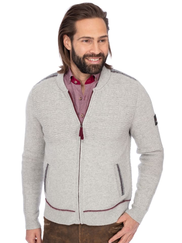 Spieth & Wensky Strickjacke TALHEIM in grau günstig kaufen
