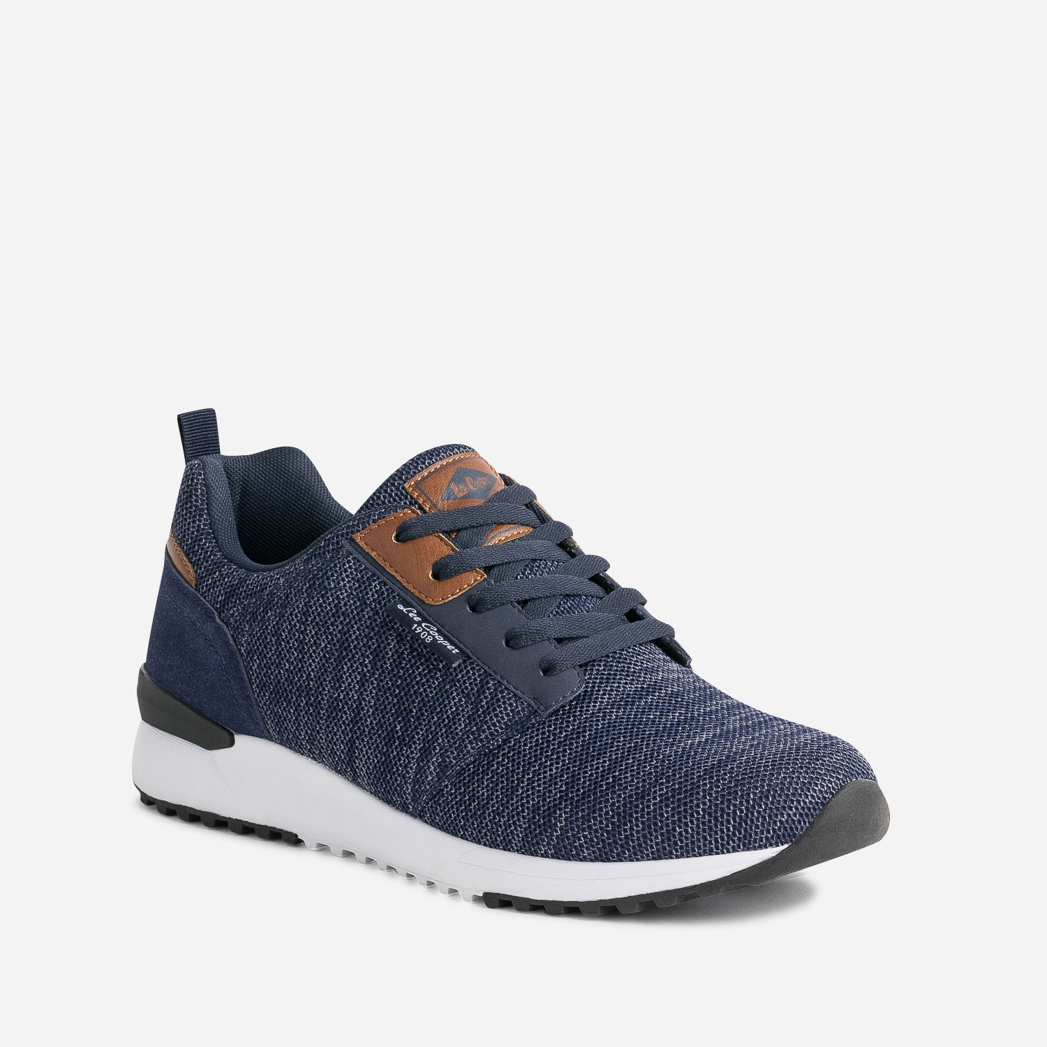 Tennis LEE COOPER marine chiné en mesh