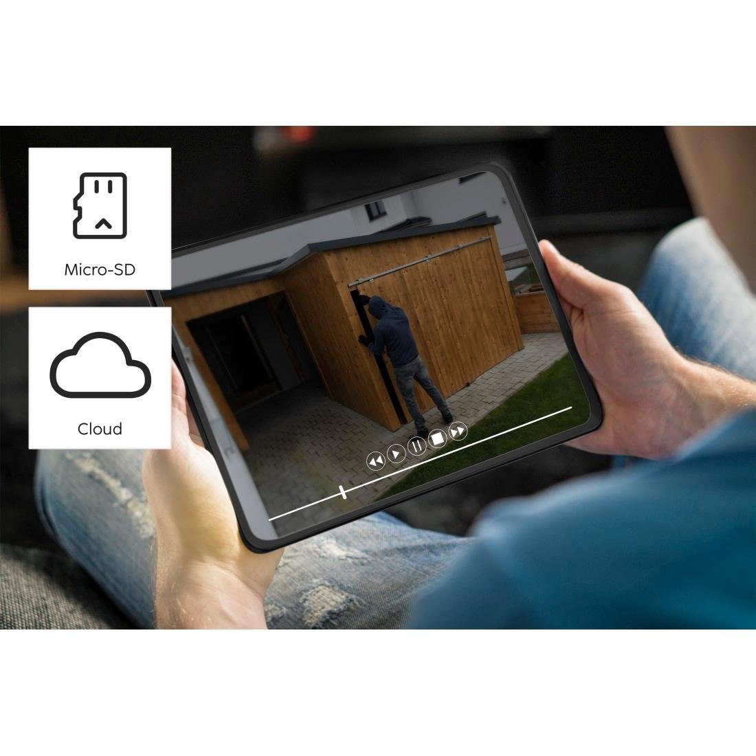 Hama WLAN Kamera Outdoor (App, Solar, Nachtsicht, Bewegungsmelder, Live) Smart Home Kamera (Außenbereich, Innenbereich)