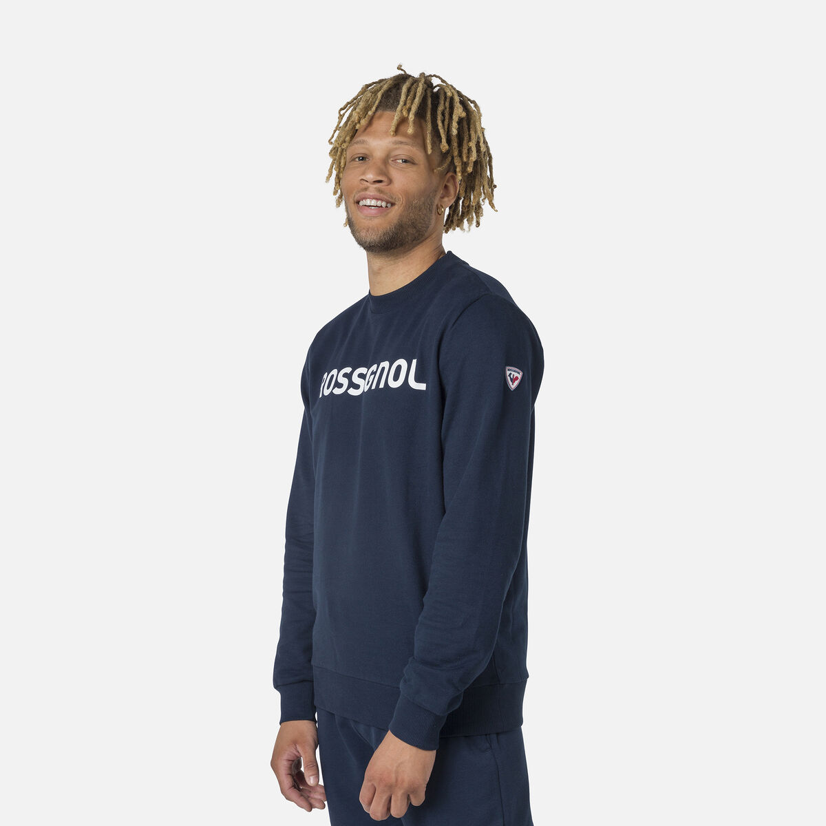 Herrensweatshirt mit Logo und Rundhalsausschnitt