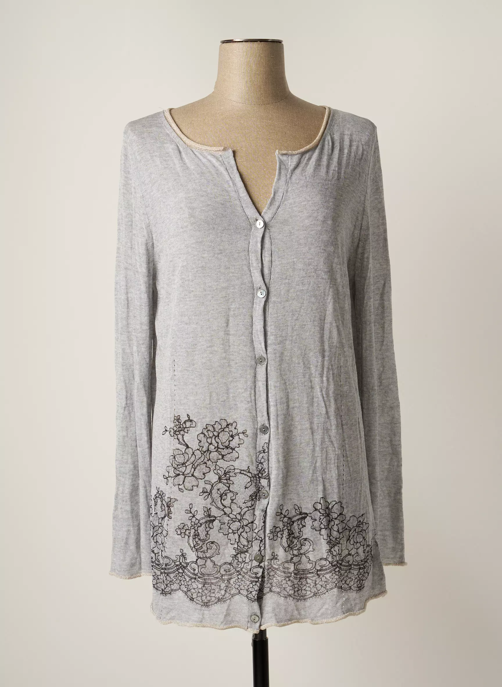 Cristina Gavioli Cardigans Femme couleur gris