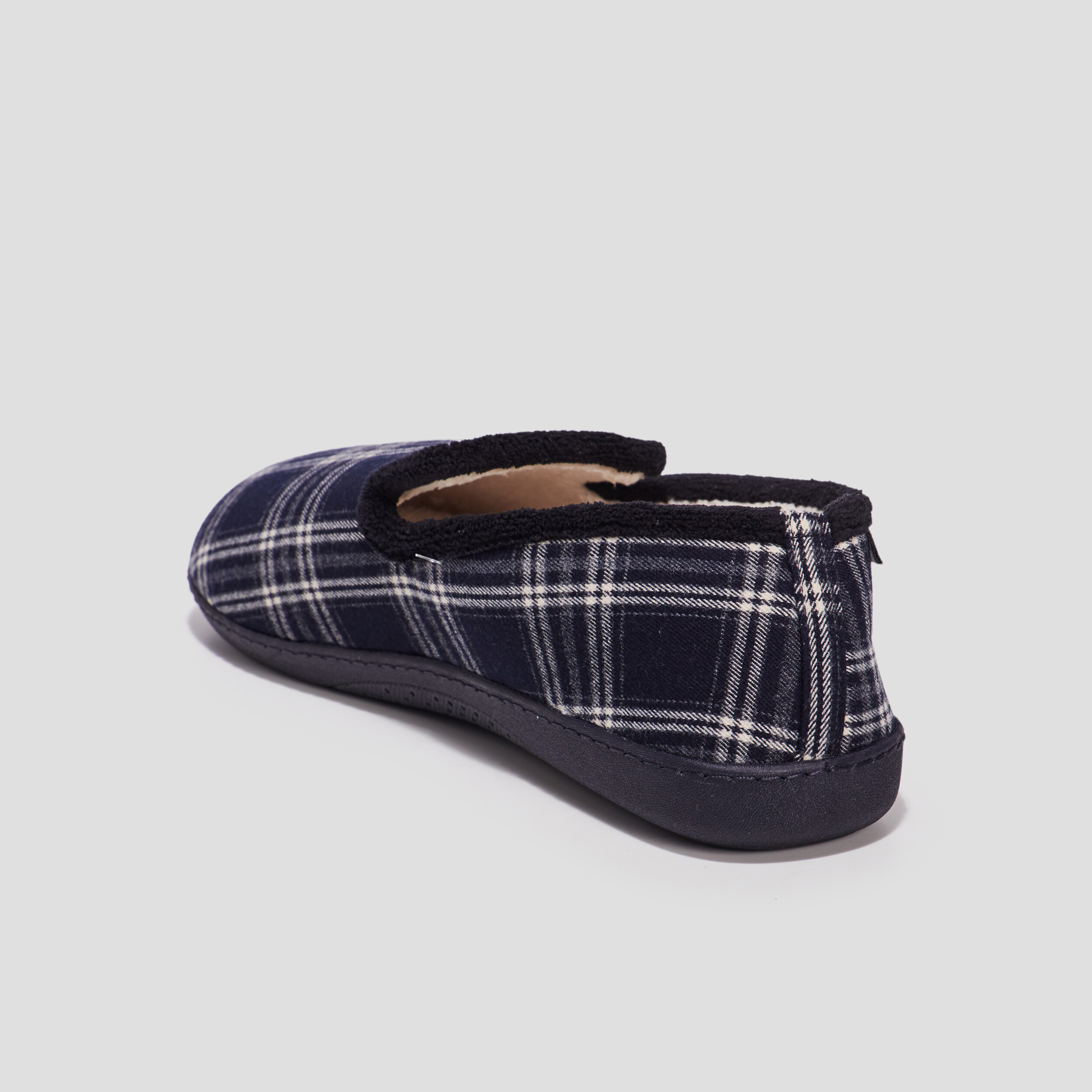 Chaussons charentaises Isotoner bleu homme | La Halle