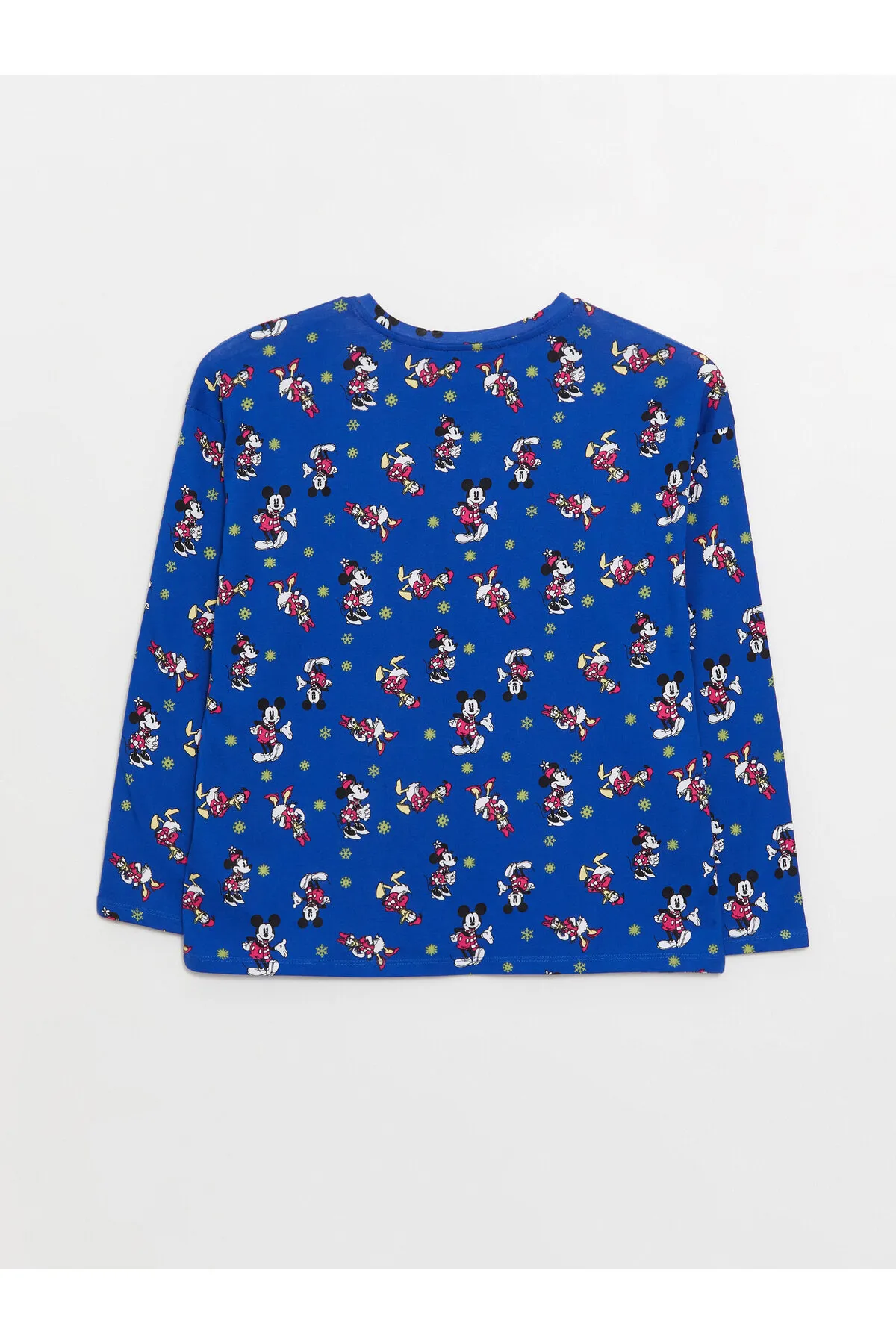LC Waikiki  Disney-bedrucktes, langärmliges Damen-Pyjama-Set mit Rundhalsausschnitt