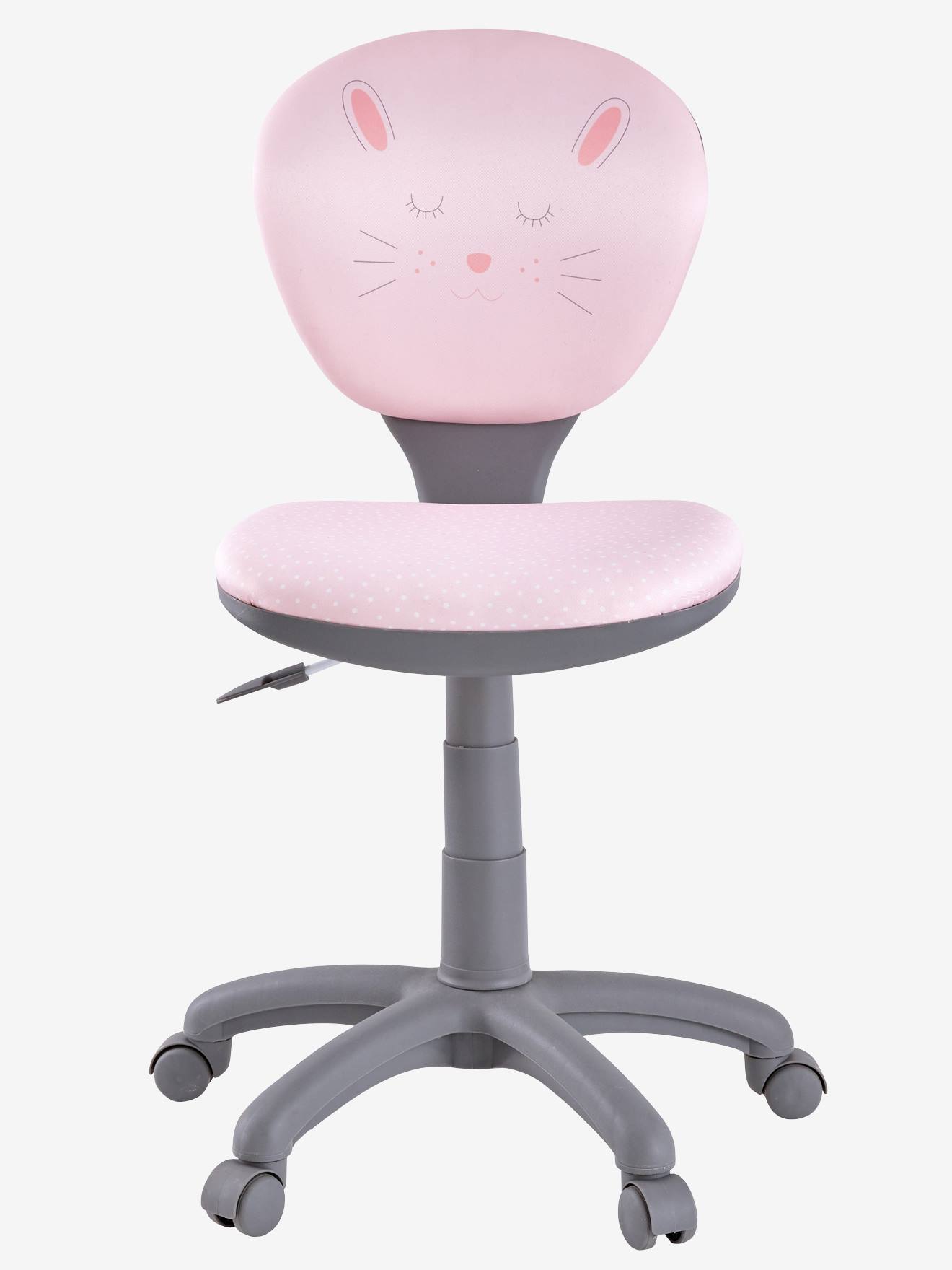 Vertbaudet Kinder Schreibtischstuhl mit Rollen, verstellbar - rosa