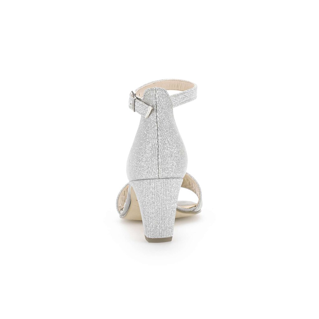Gabor fashion Riemchensandale silber