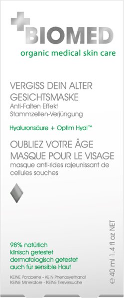 Biomed Vergiss dein Alter Forget your Age Eye Mask Augenmaske
