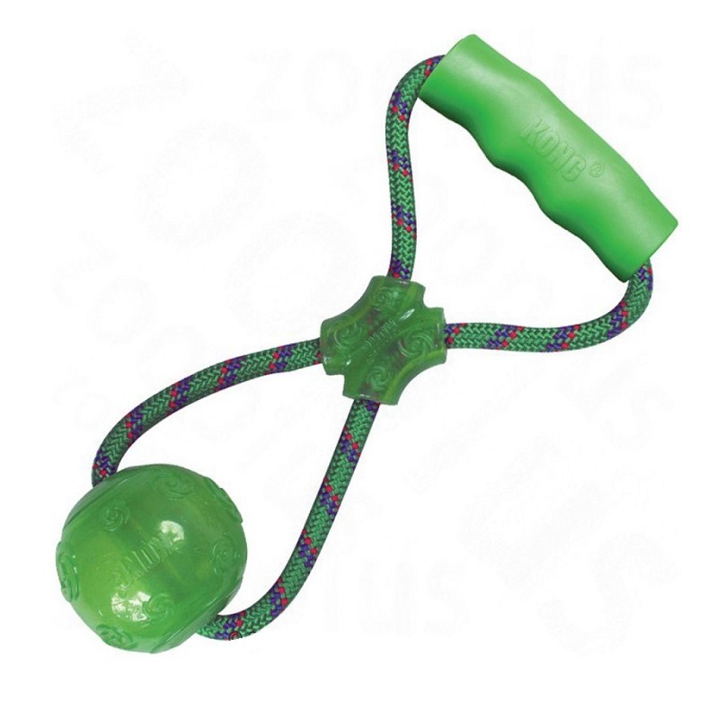 KONG Hundebälle KONG Squeezz Ball mit Hand-Griff L
