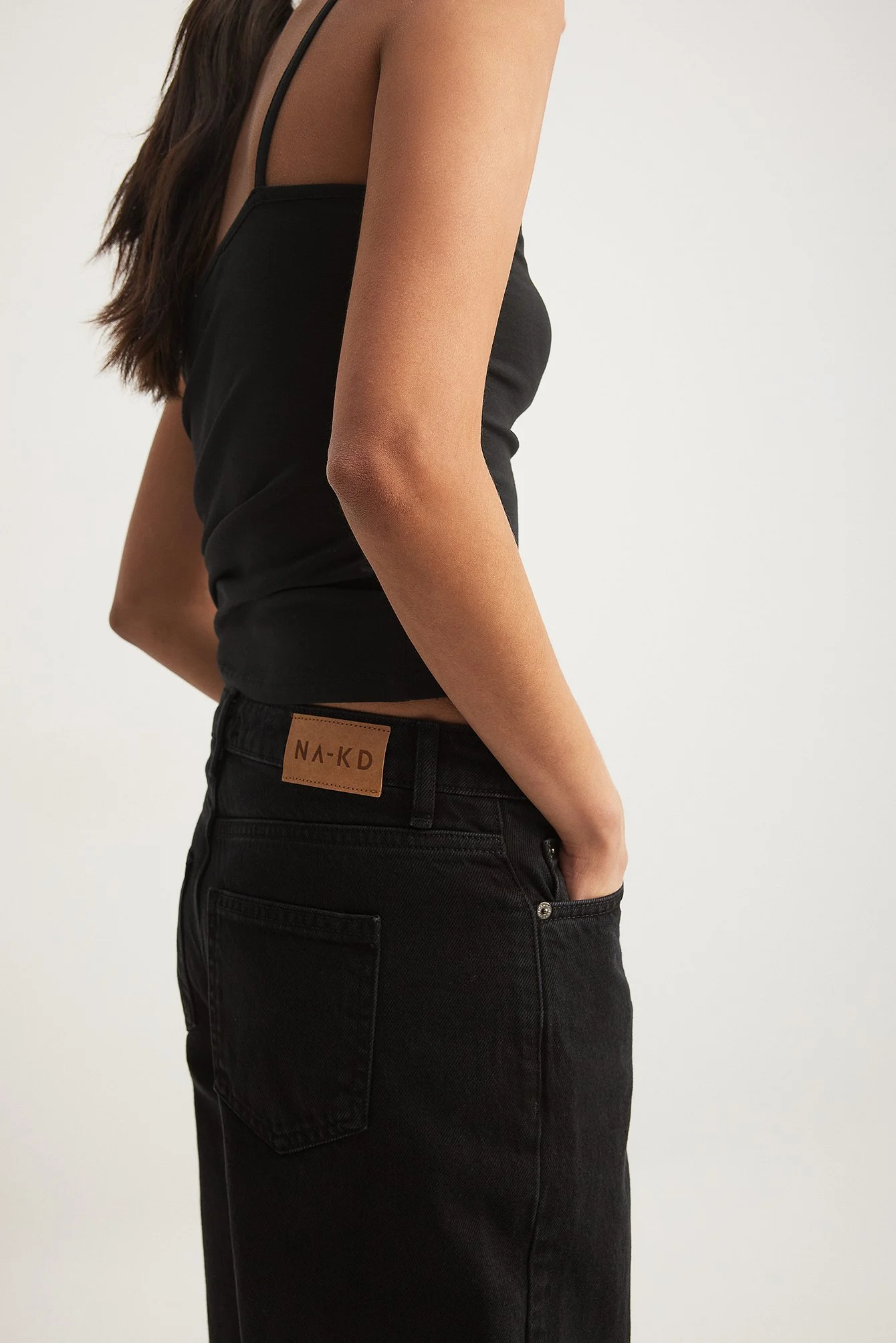 Lockere Jeans mit mittlerer Taille