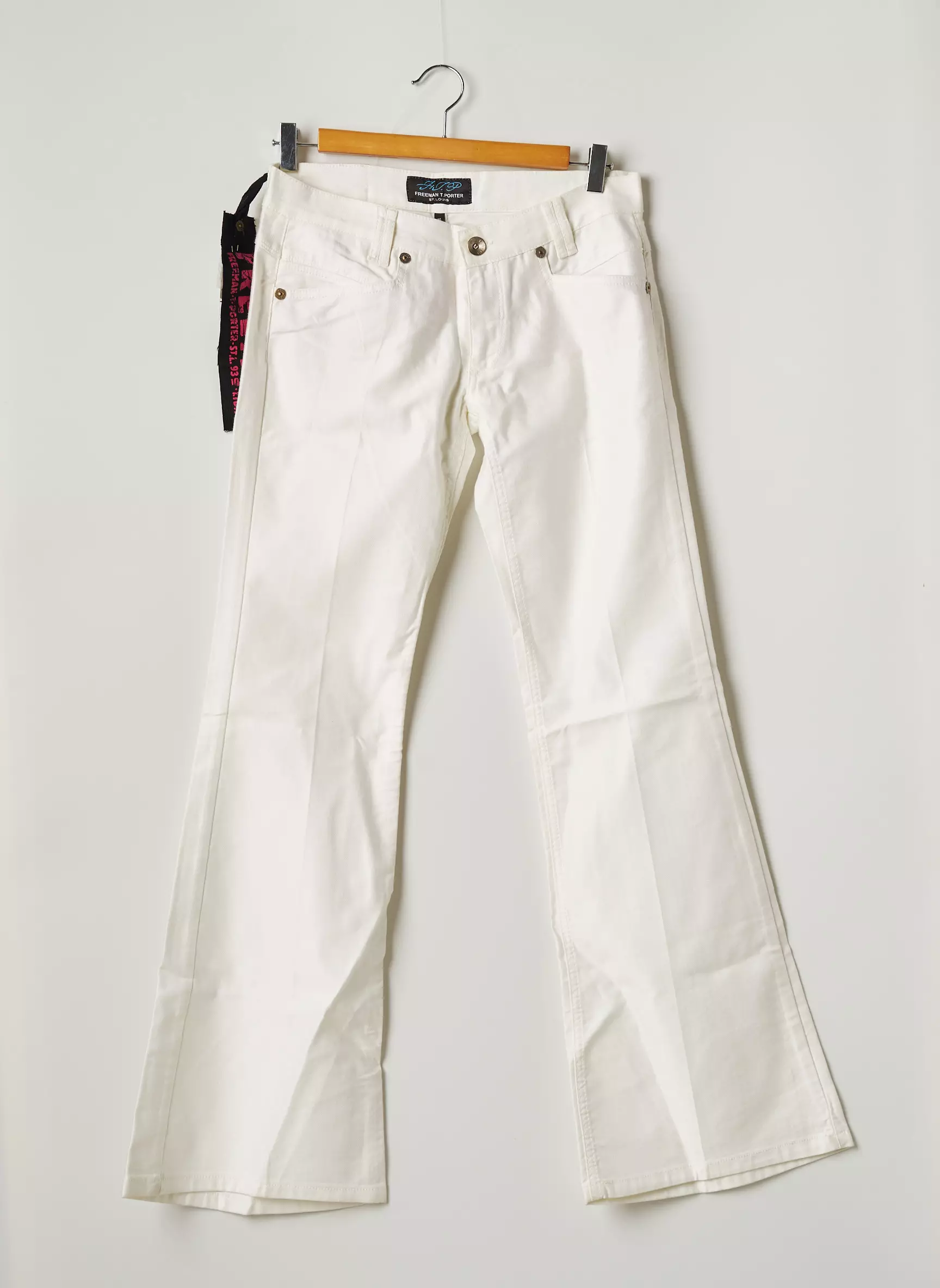 Freeman T Porter Jean Flare Femme couleur blanc