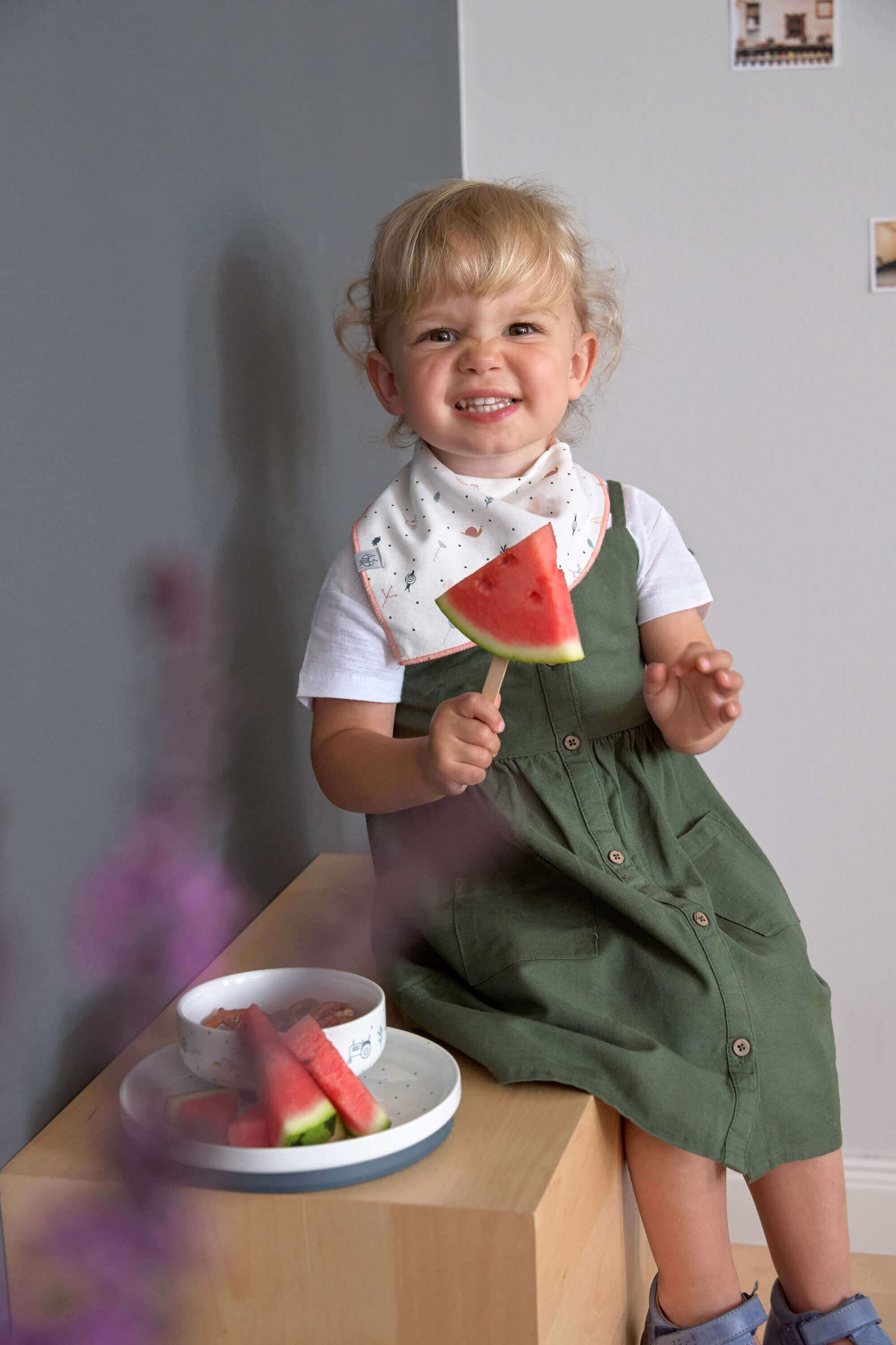 Kindergeschirr Set Porzellan - Dish Set, Garden Explorer Traktor