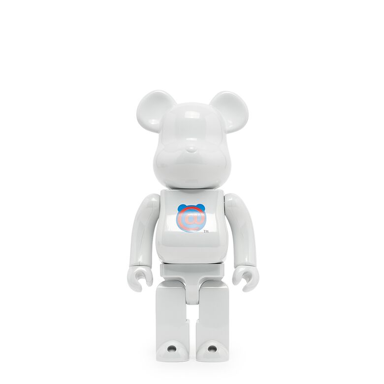 Medicom Bearbrick 1st Model White Chrome 400% white