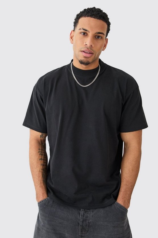 Oversize T-Shirt mit Pour Homme Print