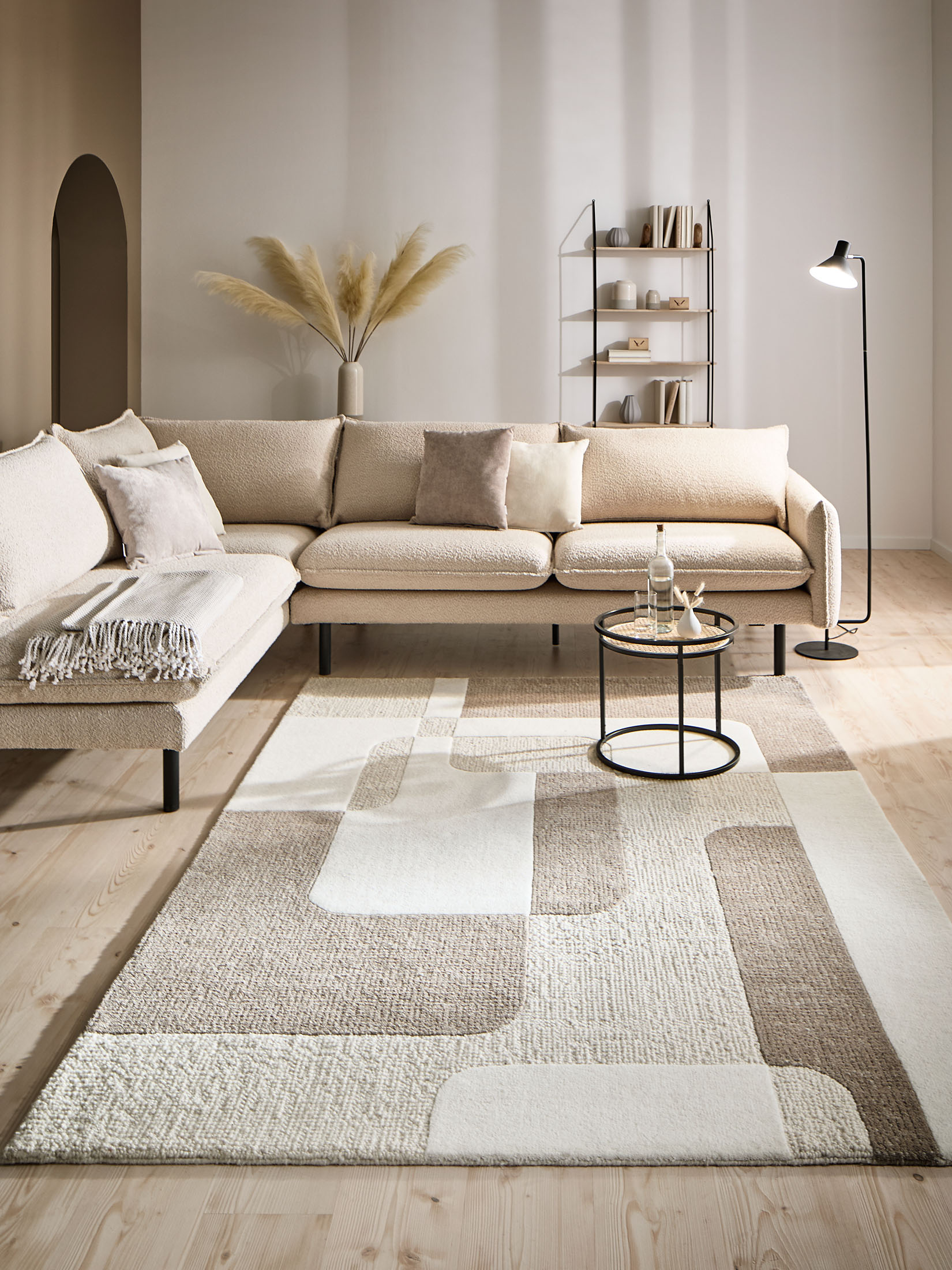 Milazzo Moderner Teppich, Sand