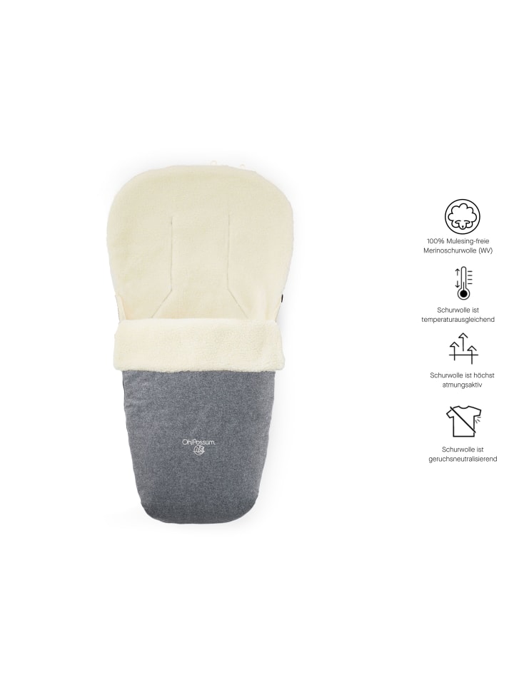 Kinderhaus Blaubär Oh!Possum Fußsack Wombat TOP in Grey günstig kaufen onesize