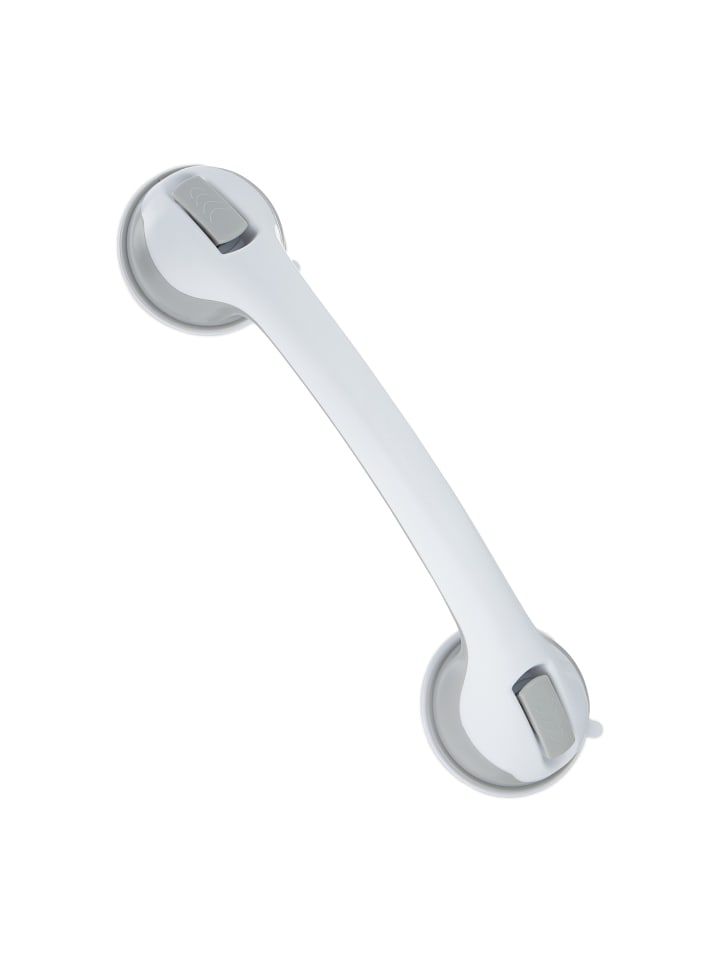 relaxdays Haltegriff mit Saugnapf in Weiß/ Grau günstig kaufen onesize