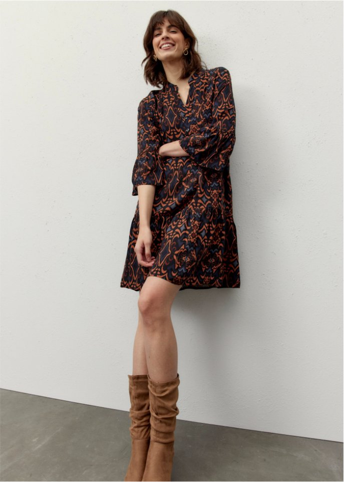 bedrucktes Tunika-Kleid