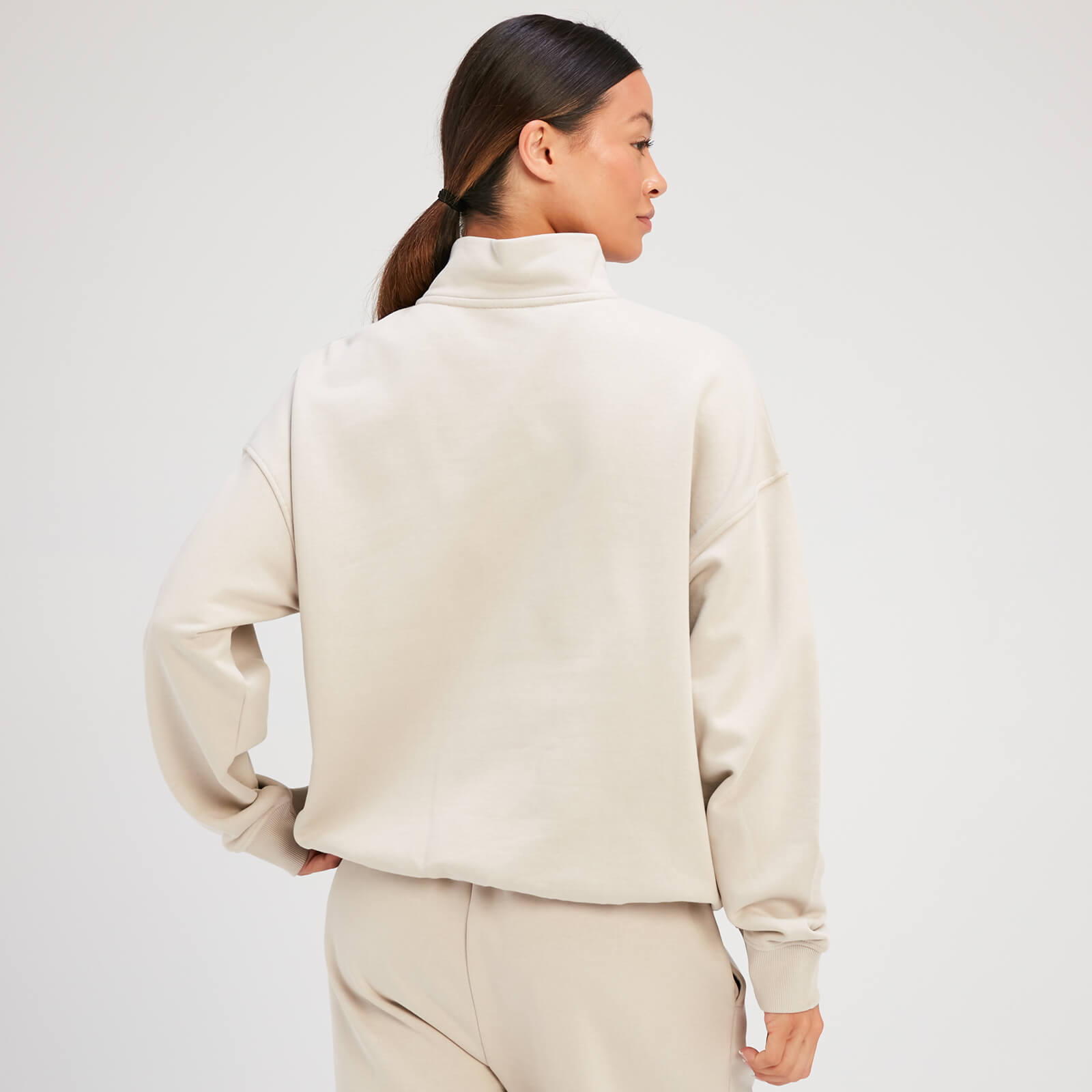 Sweat à fermeture éclair ¼ MP Rest Day pour femmes – Gris toile