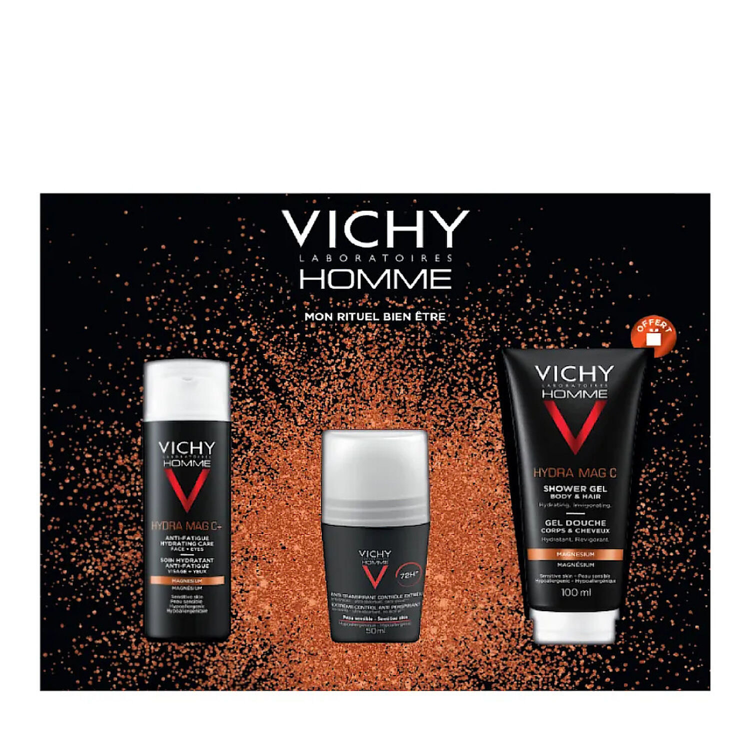 Vichy Homme Coffret Monrituel Bien-être - 3 Produits