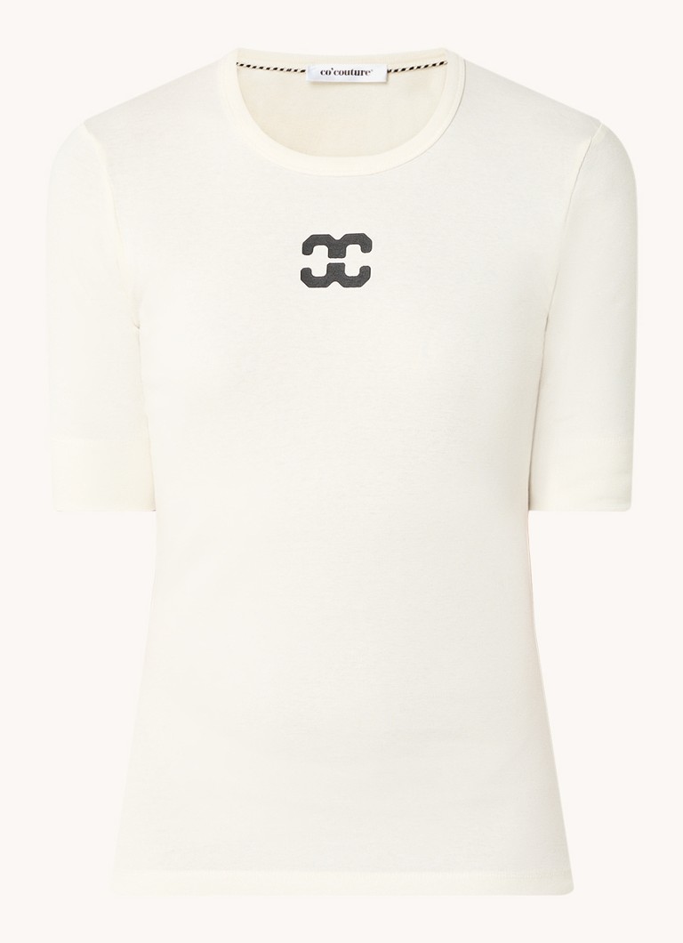 Co'Couture organic cotton T-shirt with logo print
