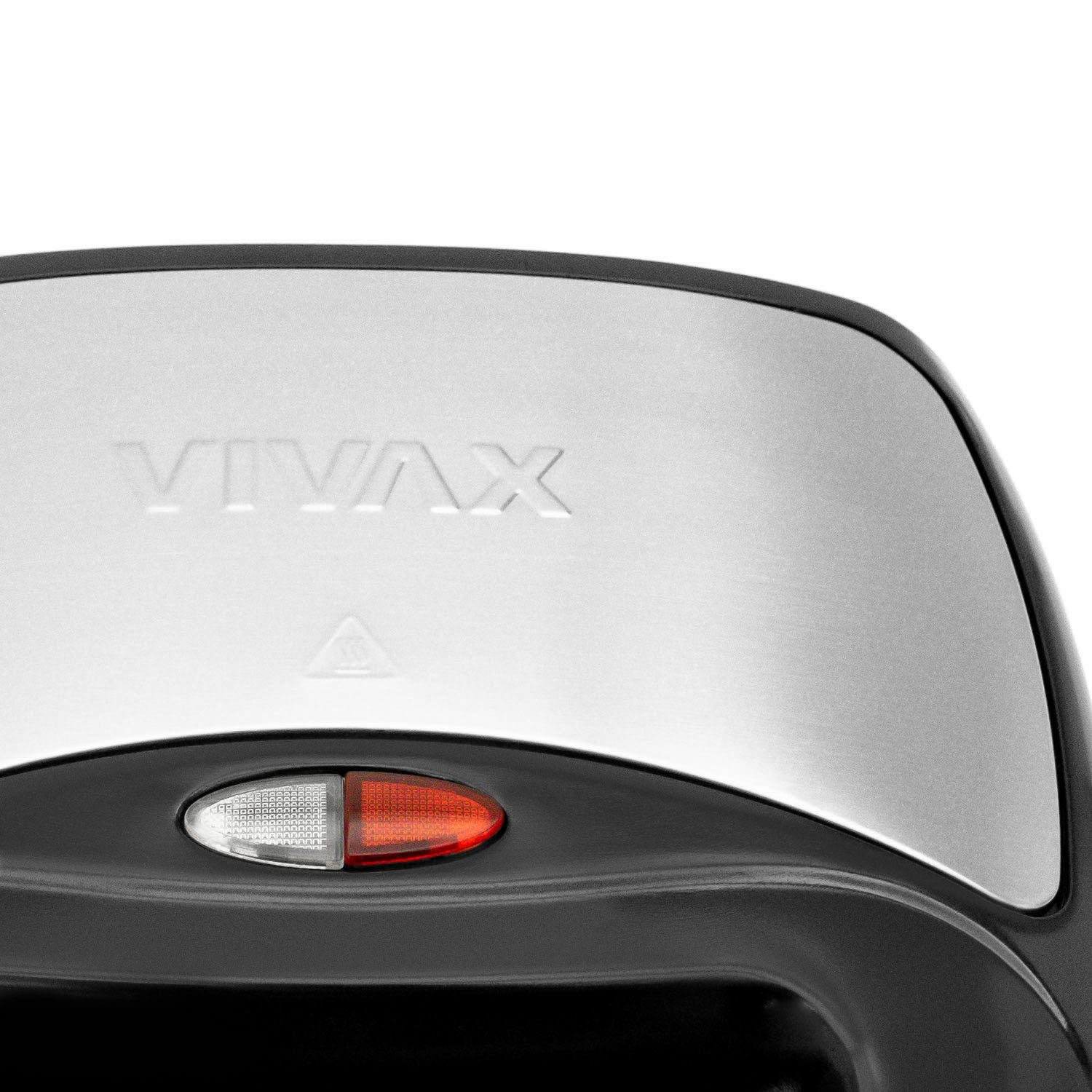 Vivax Sandwichmaker 750 Watt in schwarz TS-7501BLS, 750 W