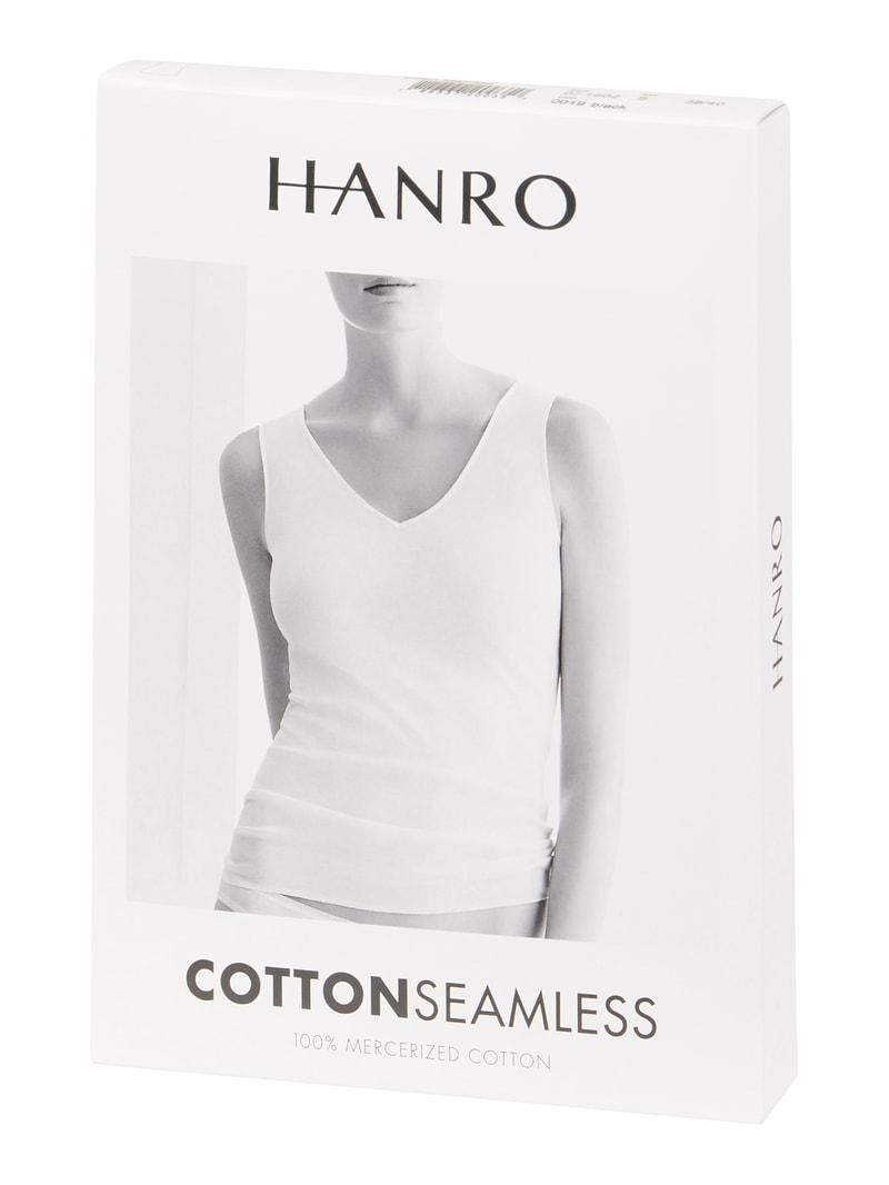 Unterhemd aus Baumwolle - nahtlos Modell Cotton Seamless in schwarz