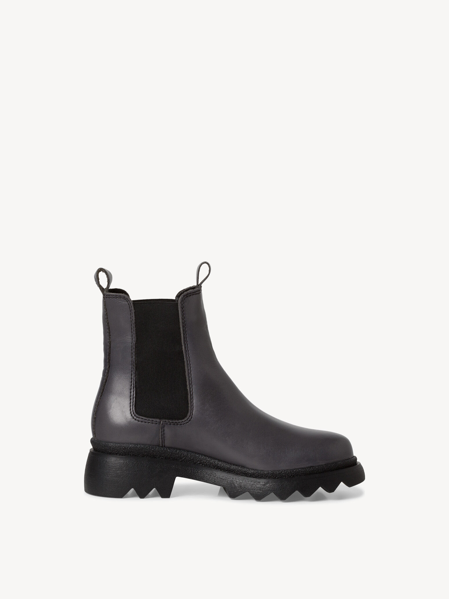 Bottine Chelsea en cuir - gris