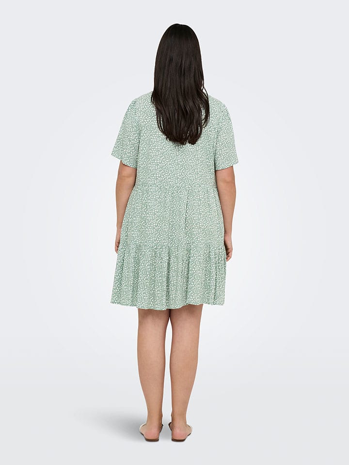 ONLY Carmakoma Kleid in Grün günstig kaufen