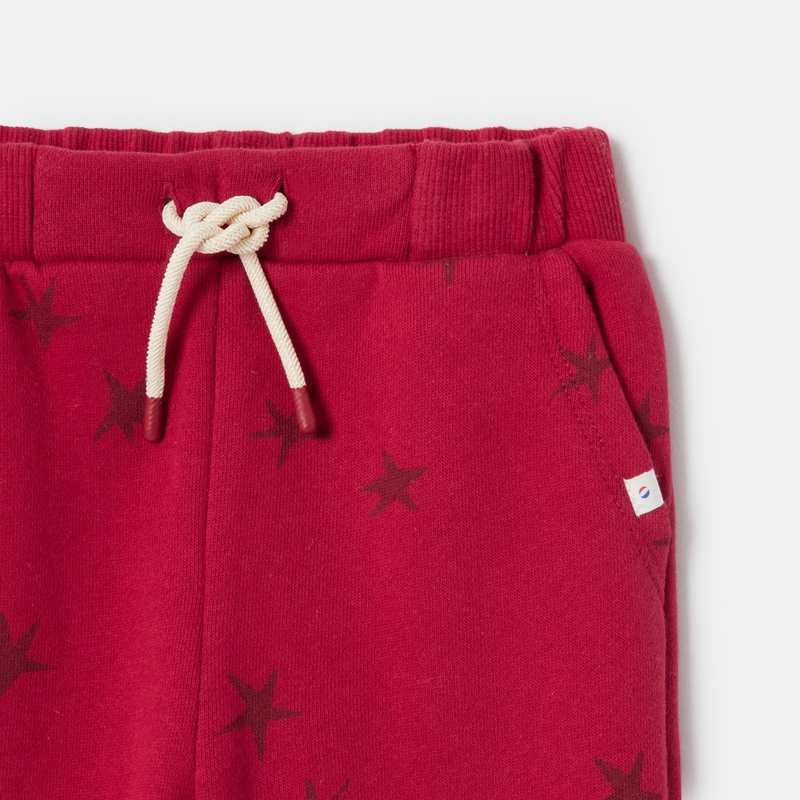 Pantalon en molleton imprimé rouge bébé garçon Absorba