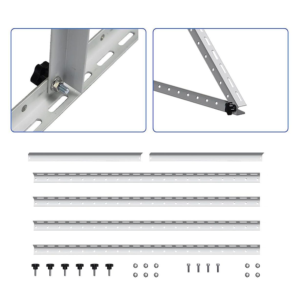 LETGOSPT Solarmodul 100W Monokristallin Solarpanel, 20A Ladegerät Kit, IP65 Wasserdichte Solargenerator