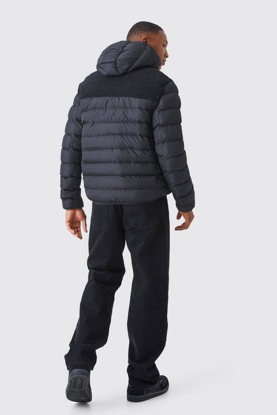 Kontrast Borg-Steppjacke
