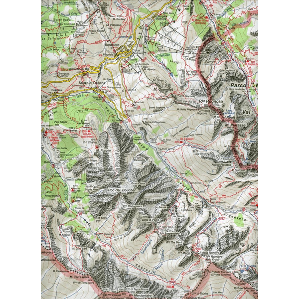 IGC Italien 1 : 50 000 Wanderkarte 01 Valli di Susa, Chisone e Germanasca - Wanderkarte